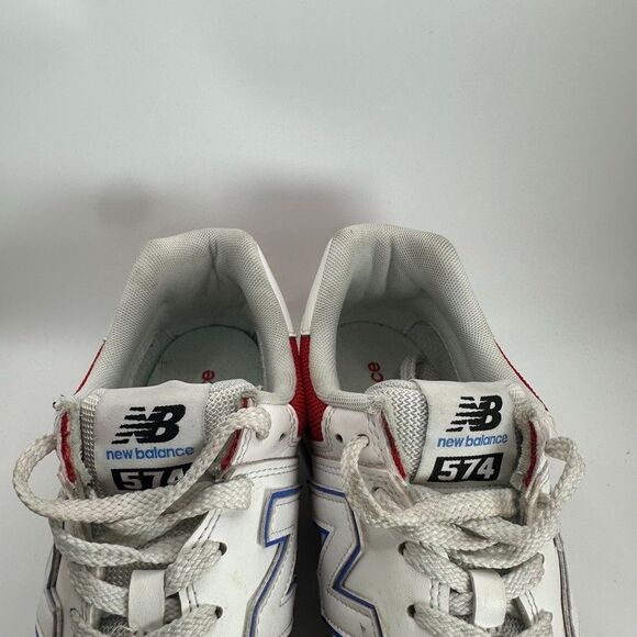 New Balance 574 Shoes Mens Size 10.5 D Red White Running  Trainer U574EW2 main image 7